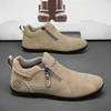 Spring and Autumn labor insurance shoes casual sports non-slip wear-resistant high-top shoes short boots casual Martin boots