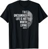 Citation de Socrate: Le T-shirt de la vie non examinée