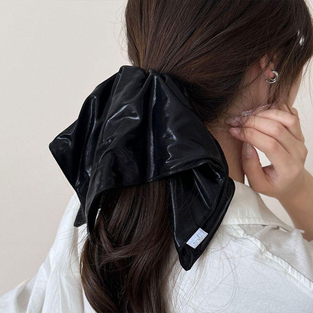 High Stretch Ponytail Hair Bands Faux Leather Hair Ties Fashion Hair Accessories  for Women Girls