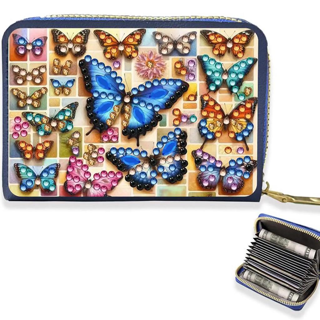 DIY Diamond Painting Card Holder Wallet Purse Diamond Art Wallet Pouch DIY Craft Gifts for Women