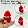 Yousheng 1/2/3/4Pcs 3D Printed Christmas Figurine Santa Snowman Star Topper Xmas Tree Gift Box Statue Holiday Party Decoration Ornament