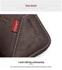 Retro European-American Denim Patchwork Multi-Card Coin Zipper Holder