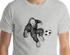 Bigfoot Soccer Shirt, Sasquatch Yeti Football Player T Shirt, Short-Sleeve Unisex T-Shirt