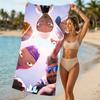 Customizable personalized beach towels Jul rapper themed designs.Suitable for the beach, yoga, sports;ideal as beach accessories
