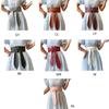 Self Tie Belt Elegant Knotted Wide Waist Belt for Jeans Dresse Club Bar Obi Belt