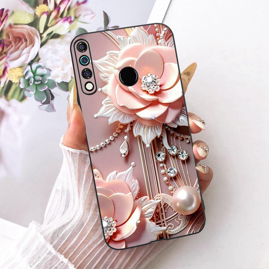 For Tecno Spark 4 Case KC8 Luxury Flowers Butterfly Painted Cover Soft Silicone Case For Tecno Camon 12 Camon12 CC7S Spark4 Bags