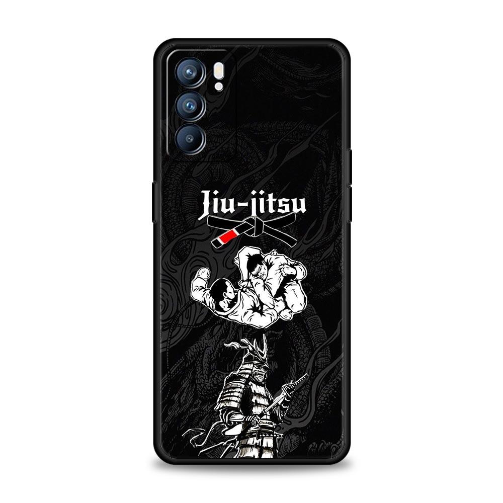 Japanese Martial Judo Phone Case For Oppo A54 A53 A52 A15 A95 A16 A78 A79 A80 A98 4G Find X5 X6 Reno10 12 13 F Pro 5G Cover