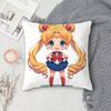 S-Sailor Moon Double-Sided Printed Square Pillow Cover Decorative Cushion Cover For Sofa Bedroom Bedside