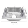 Vierkante Keukenbakken van Roestvrij Staal Afwasbak Badkamer Handenwasbak Enkele Kom Afwasbak