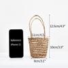 Mini Flower Basket Ins Style Portable Storage Basket for Home Decor Picnic Basket Food Grass Weaving Organizer Photography Props