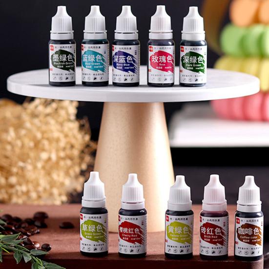 10ml Food Easy Coloring Fade-resistant To Blend Natural Ingredient Fondant Icing Cake Food