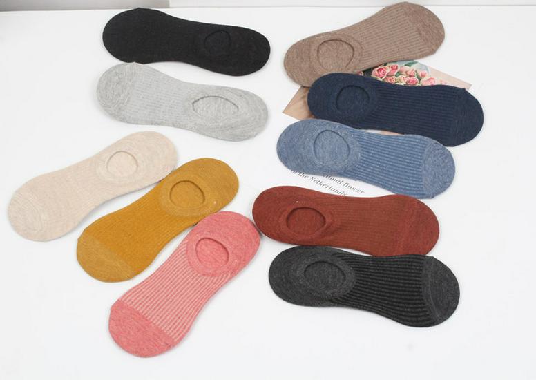 Women s Solid Color Low-Cut Socks - Thin Spring Style Invisible Short Sock Covers