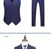 Korean Style Slim Fit Striped Men's Suit Set - Casual Blazer Jacket for Weddings and Professional Wear