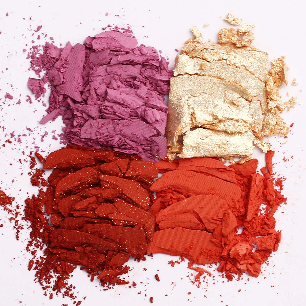 Paletă de fard de pleoape HEXZE, 4 culori, culoare de lungă durată (K20)