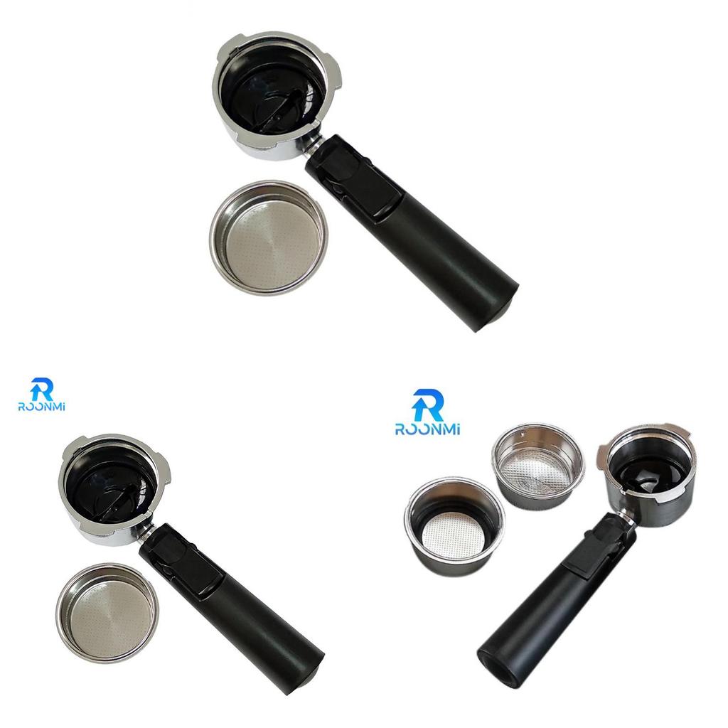 Coffee Machine Filter Holder Kit With Alloy Material Black Finish For Home Baristas