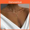 Pearl Necklace Feminine Jewelry Accessory Long Layered Pendant For Women