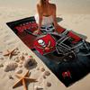 Buccaneers Team Spirit Microfiber Beach Towel, Lightweight And Quick-Dry, for Summer Travel, Beach Essential, Swimming Pool