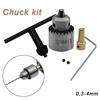 4Pcs/Set High Precision Drill Chuck Adaptor Connecting Rod Micro Drill Chuck  Micro Motor Drill