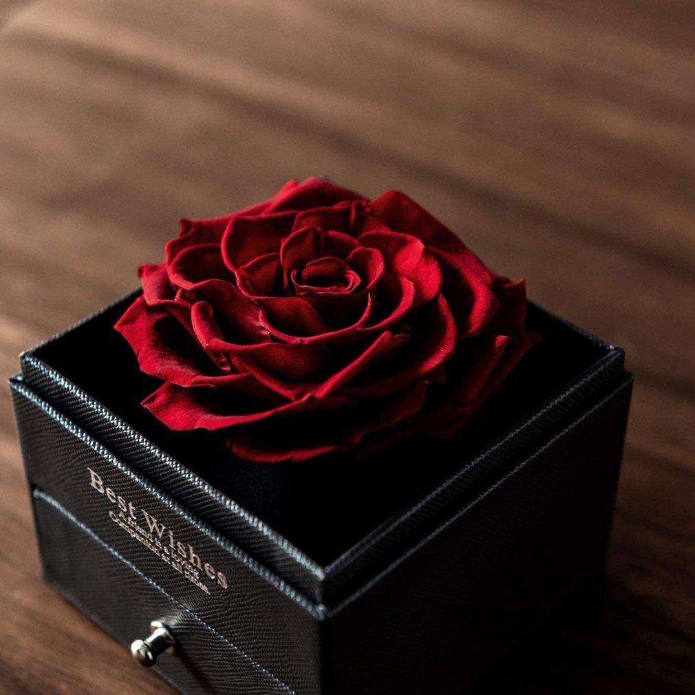 Buy Rose Jewelry Box Necklace Ring Eternal Flower Box Red Rose Gift Box
