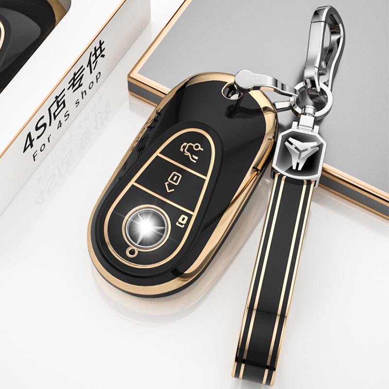 Mercedes-Benz Schlüsselhülle für Modelle der C-Klasse, E-Klasse, S-Klasse, C200L/C260L/E300L, GLC und S400L.