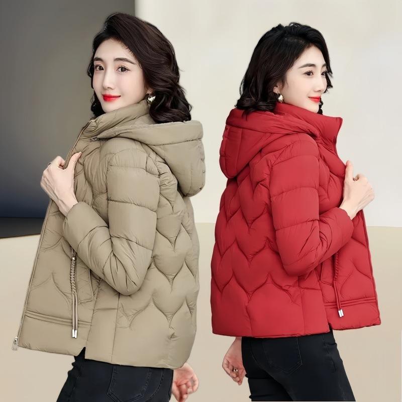 Down cotton-padded jacket short female mother hooded winter jacket thickened warm cotton-padded jacket new fashion cotton-padded jacket tide