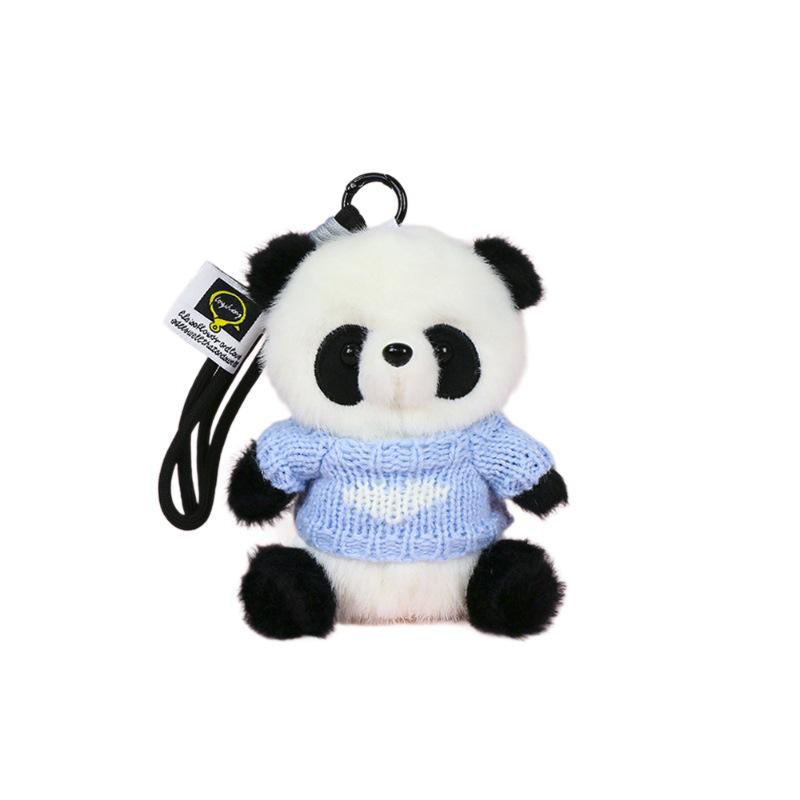 Premium Scented Panda Pendant Backpack: Dressed-Up Panda Doll In Various Styles
