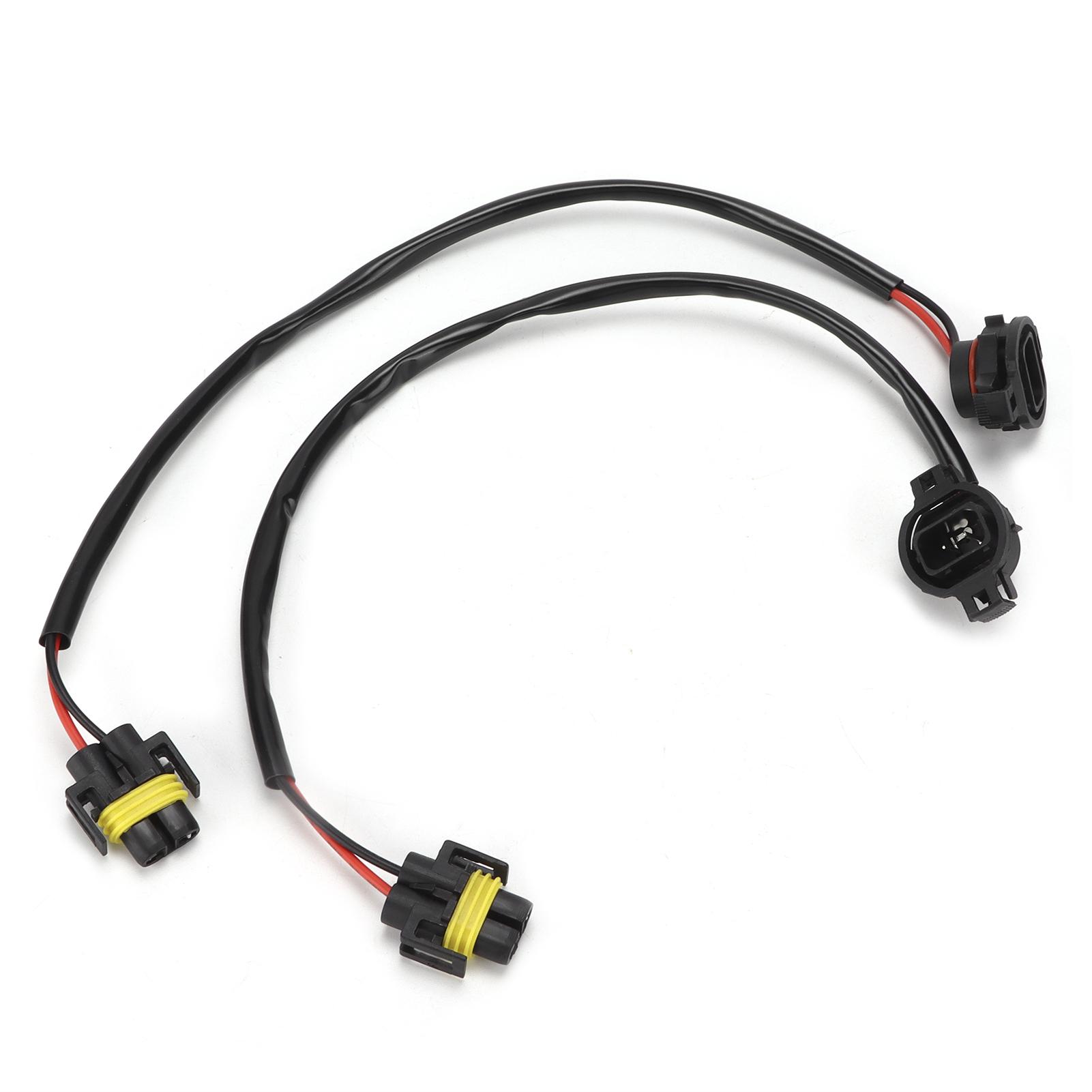 

H16 5202 Male to H11 Female Pigtail Socket Headlight Fog Light Replacement for Wrangler JK JL