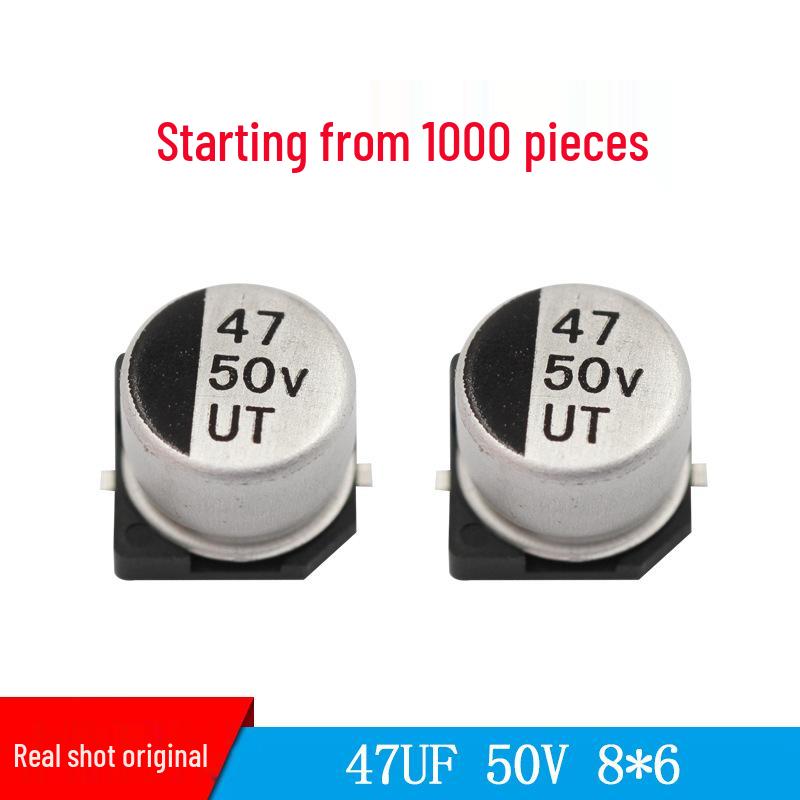 47UF 50V 8x6.5mm SMD Aluminum Electrolytic Capacitor