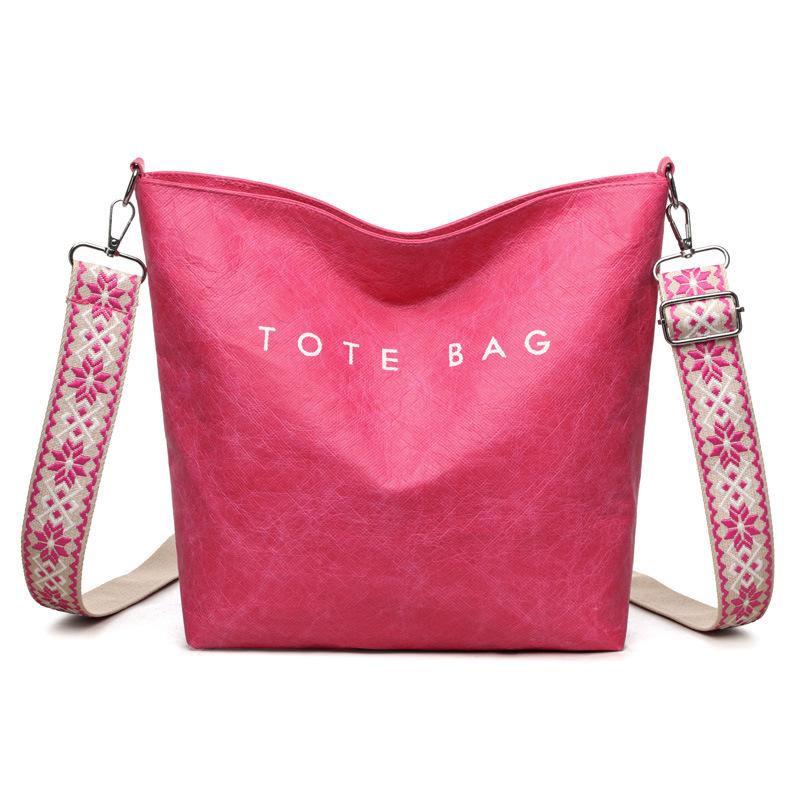 Mode Tasche Damen neue einfache Umhängetasche Pendler Buchstaben Schultertasche große Kapazität Handtasche