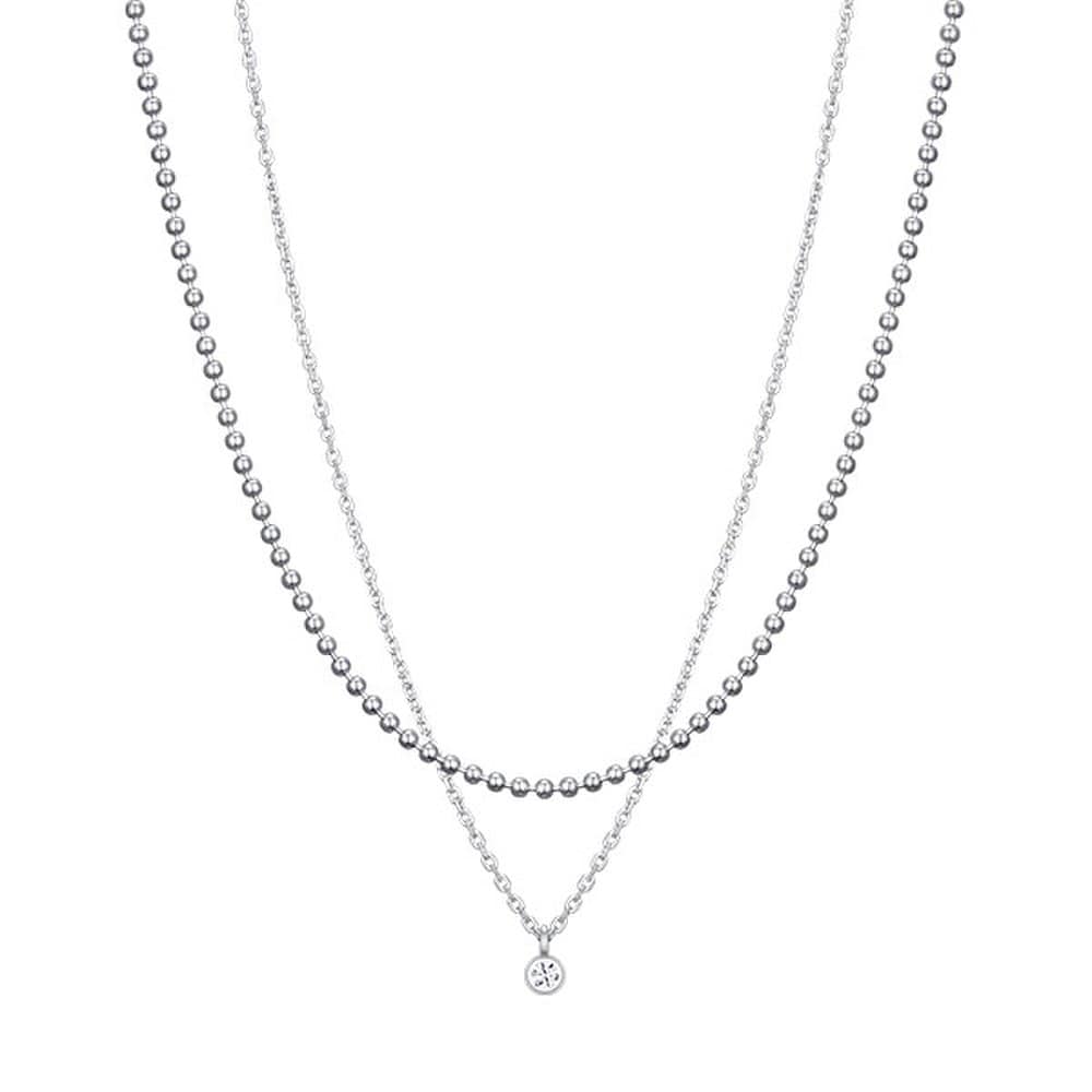Unis Mix Chain Double-Strand Necklace