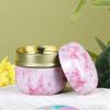 Tea Caddy Tea Box Containers Candle Cans Coffee Candy Snacks Sealed Iron Jars Floral Pattern Small Portable Storage Boxes