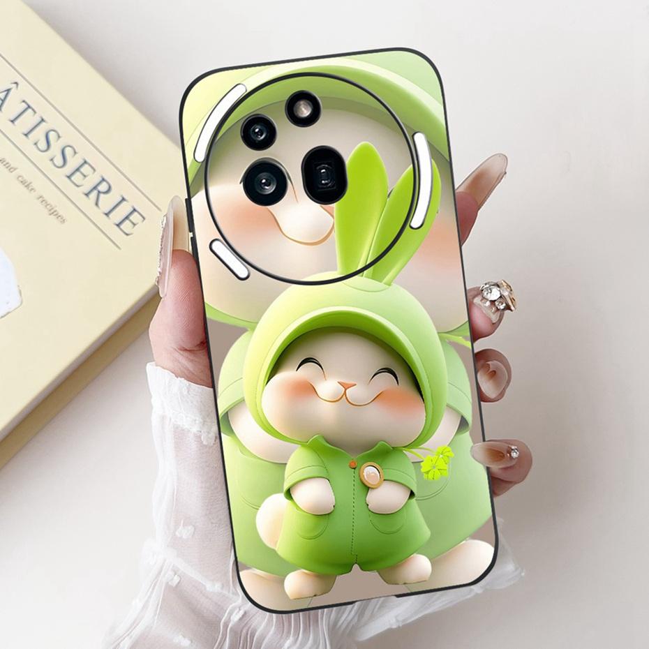 Beautiful Floral Painting Phone Case For Nothing Phone (3a) Pro Black Silicone Soft Cover For Nothing Phone3a 3a Pro Bumpers