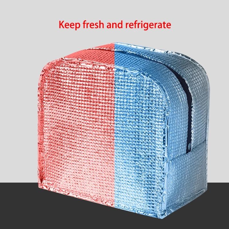 Fresh Cooler Bags Insulated Lunch Bag For Women Kids Waterproof Thermal Bag Portable Lunch Box Ice Pack Pouch Food Picnic Bags