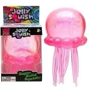 1 Stück Farben sind zufällignee Doh Quallen Knet-Gel Knet-Stressabbau-Spielzeug Schwingende Tentakel Sensorisches Entspannungsspielzeug