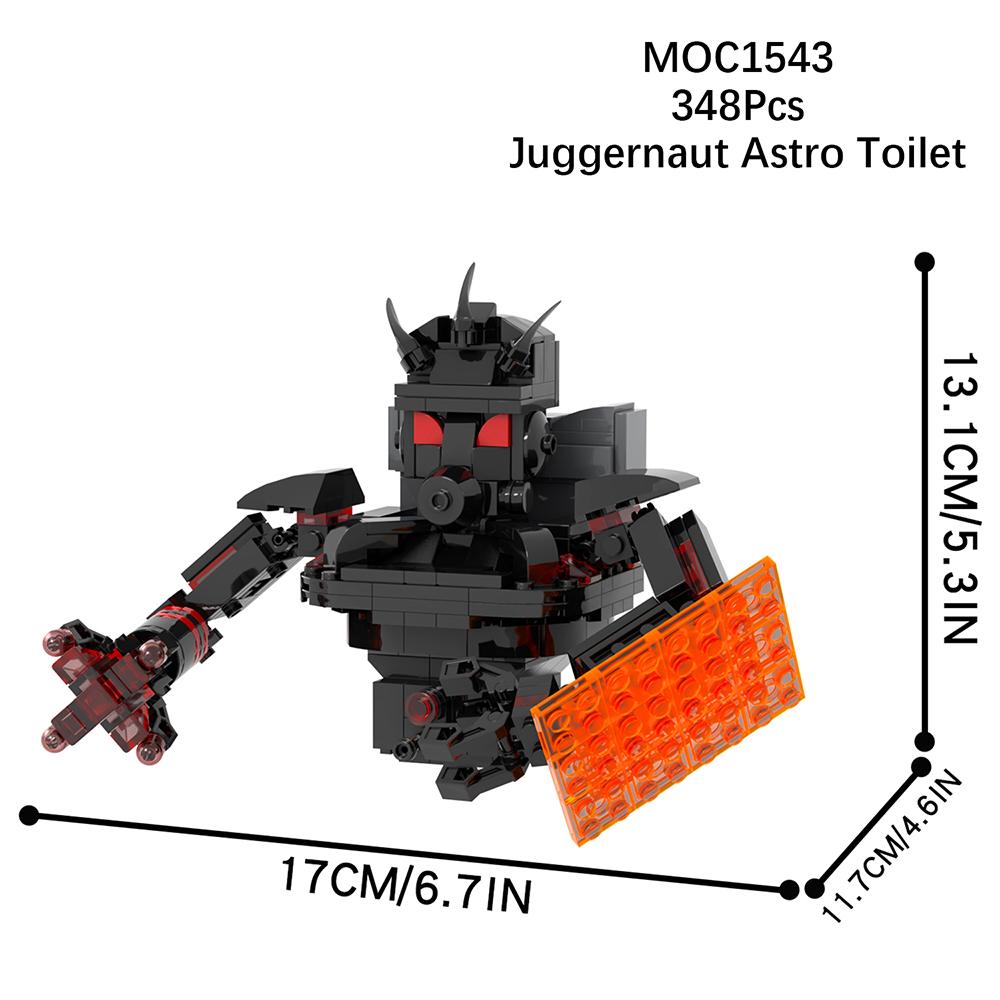Skibidi Tualetes Klucīši Juggernaut Astro Tualete