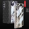 Samsung Z Fold 6 Case - Diamond Lattice, Electroplated Leather, Fragrance-Inspired Design