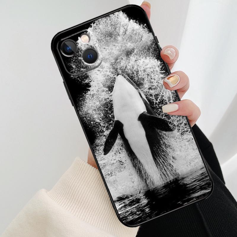 

Killer Whale Orca Phone Case For iPhone 17 Pro Max 14 13 12 11 15 16 Pro Max mini 15 16 Plus 16e 17 Air Cover iPhone 16Pro MAX