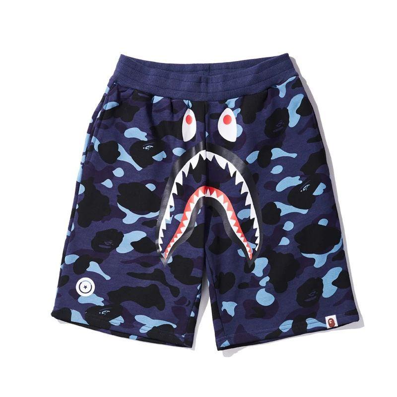 

New Leisure Summer Popular Logo Shark Head Printed Shorts Youth M