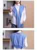 Women's Summer Striped Shawl Cardigan: Lightweight Neck Protection Scarf & Wrap for Air-Conditioned Offices