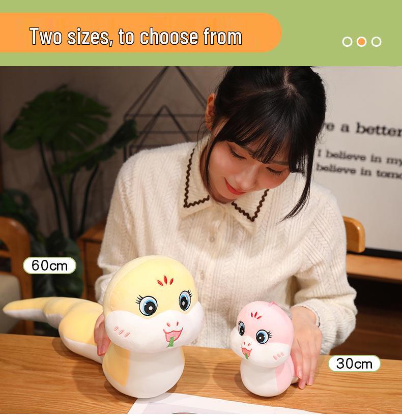 Adorable Zodiac Snake Plush Pillow - Year of the Snake Gift Doll