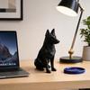 Xiaobudian 3D Printed Geometric Shepherd Dog Ornament, Minimalist Sculpture for Nordic Light Luxury Home Decor, Entry Desk TV Cabinet Accent Gift