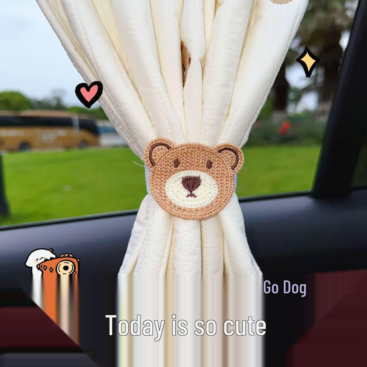 

Universal Car Sun Shade Cartoon Design - UV Protection with Suction Cup