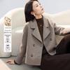Handu Yishe Women's Wool Double-Faced Lapel Coat