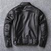 Genuine 100% Leather S for Men Real Top Layer Cowhide Man Autumn Winter Plus Size Men's Motorcycle Jacket