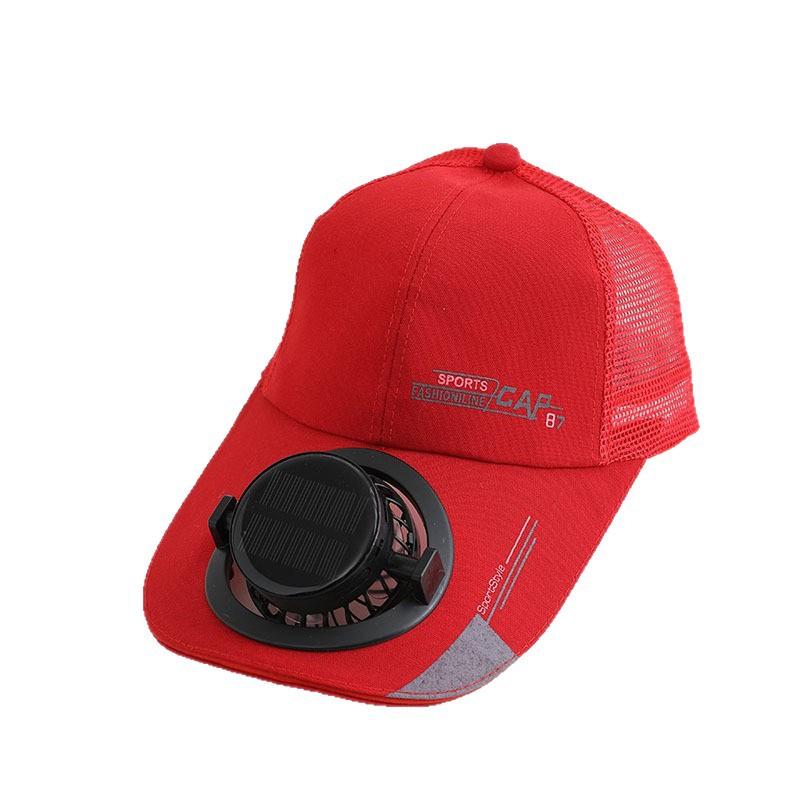 Summer New Solar Hat with Fan Charging Men's and Women's Outdoor Sunshade Sunscreen Baseball Cap Cap