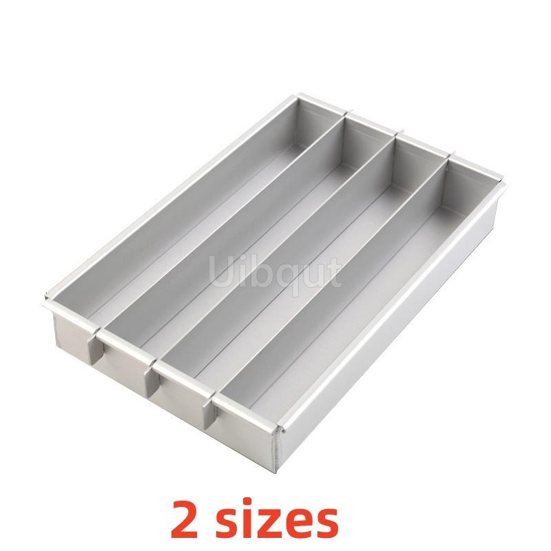 Forma do ciasta Battenberg Komercyjna Anodowane Aluminium Srebrna kwadratowa forma do ciasta akcesoria do pieczenia forma do mooncake narzędzia do ciasta