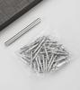 100pcs Double Head Nails Seamless Thread Wood Fixator No Trace Fasteners with 1 Specific Sleeve Tool for Easy Installation