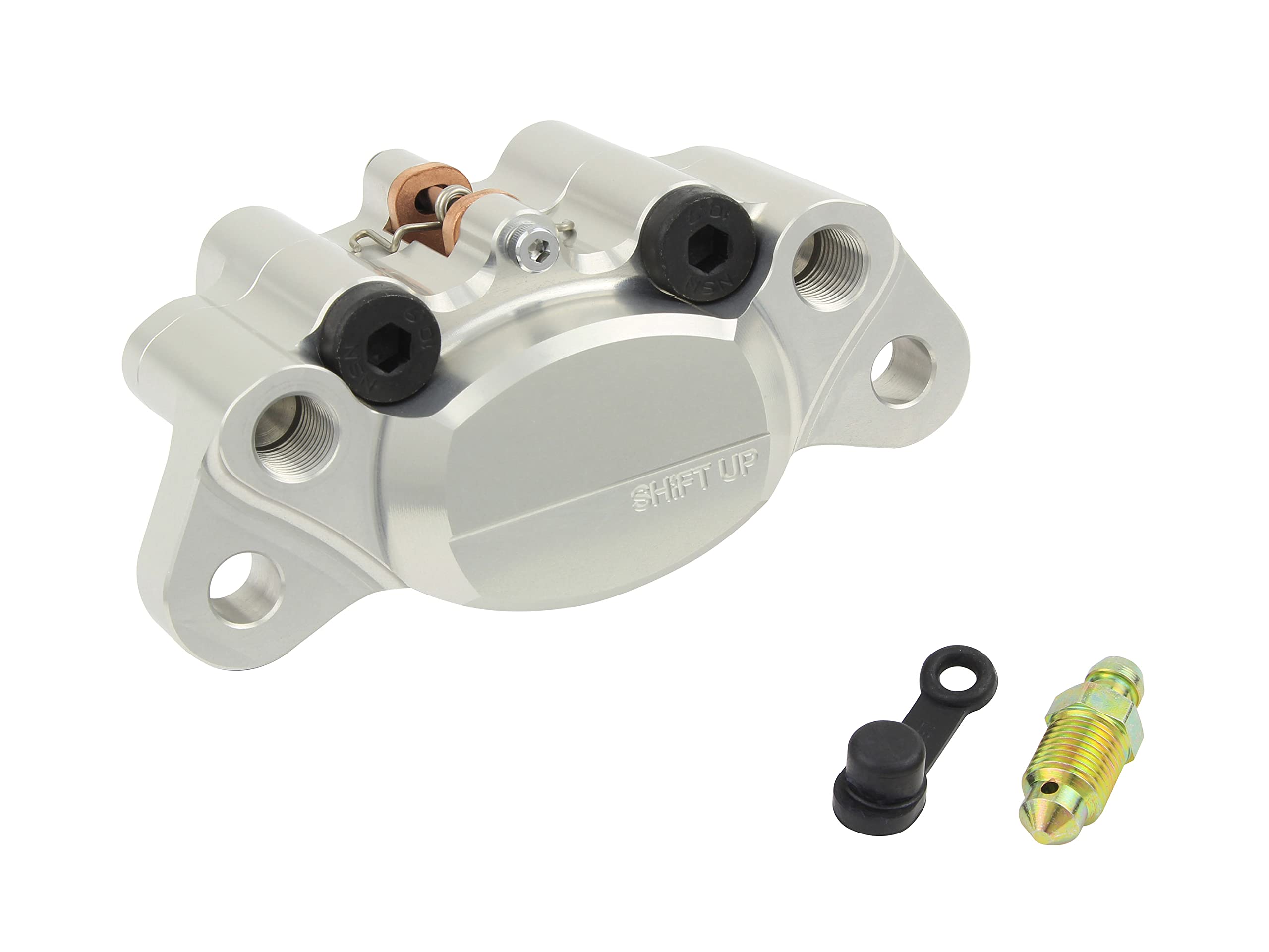 Shift Up Billet Caliper SHIFTUP Logo Clear 2-Pods 200050-00-10