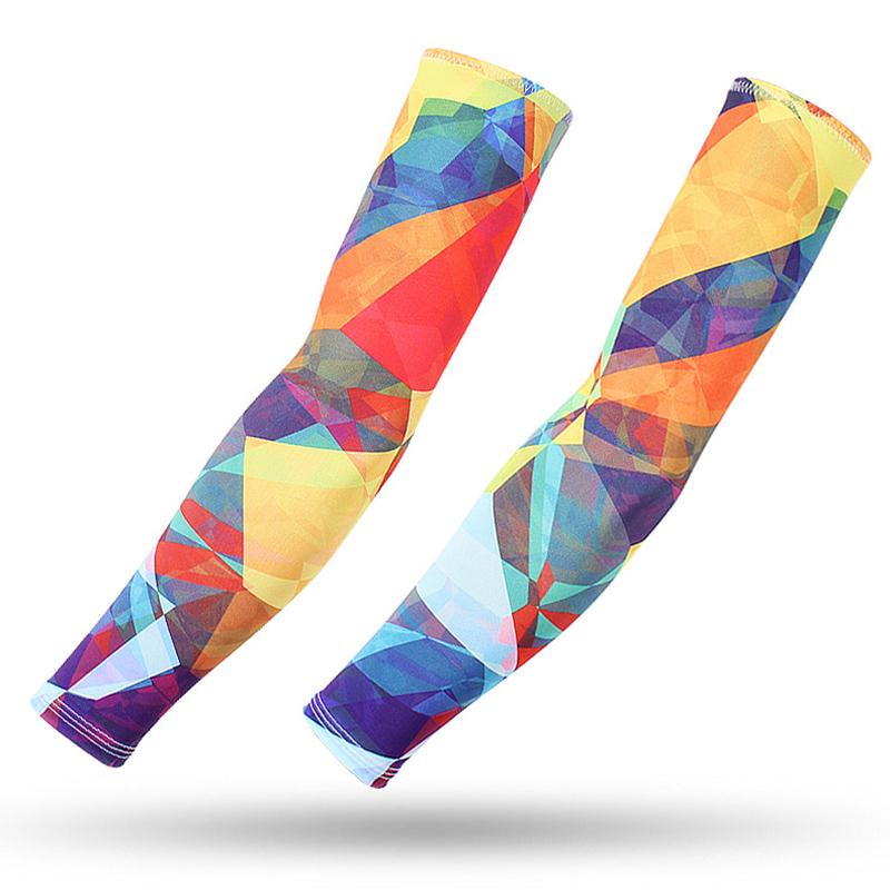 Quick Dry Arm Compression Sleeve Basketball Cycling Arm Warmer Summer Running UV Sun Protection Armguards Sunscreen Cuff Cover