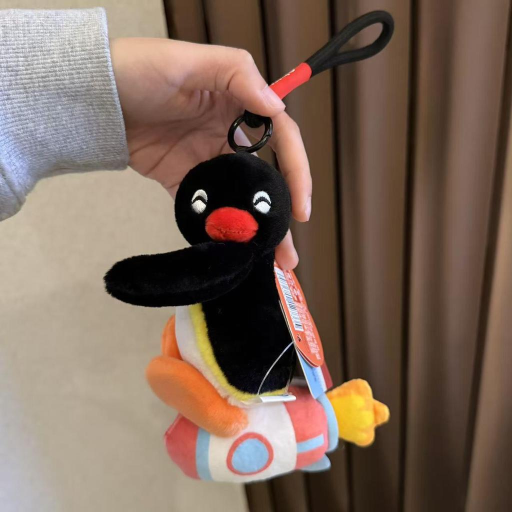 Genuine Penguin Family Bag Charm - Autumn/Winter Series Plush Toy Keychain